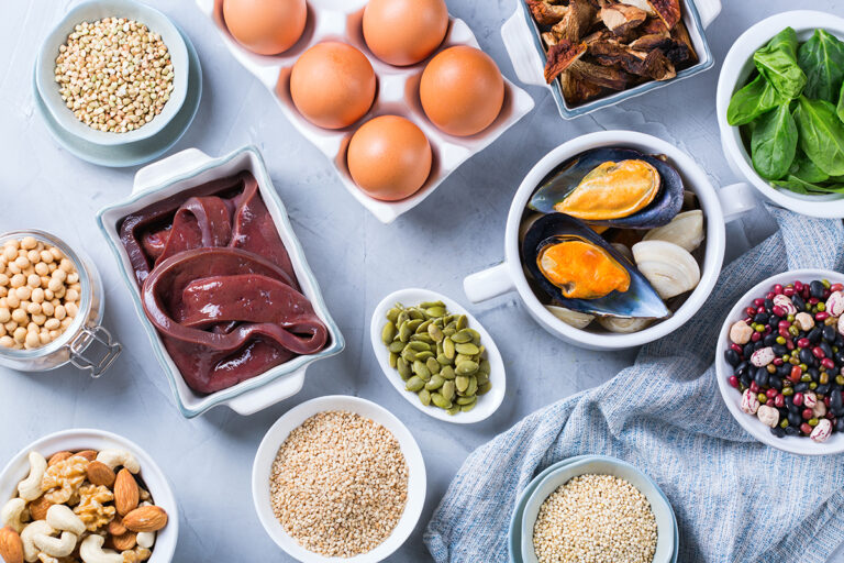 رژیم غذایی مناسب برای کمبود آهن